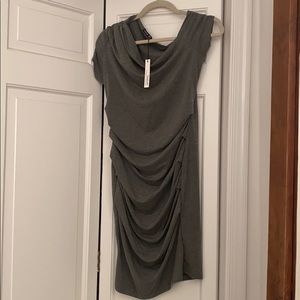 NWT Gray Stretch Dress L